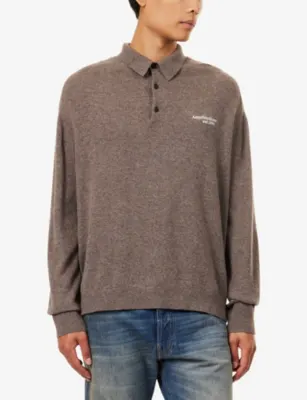 ACNE STUDIOS Wool Knit Polo Shirt detail 3