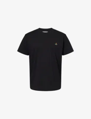 VIVIENNE WESTWOOD Embroidered-Orb Crew-Neck Cotton T-Shirt