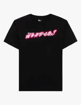 THE KOOPLES Graphic-print relaxed-fit cotton T-shirt - BLA01 detail 2