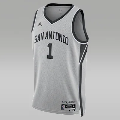 Jordan San Antonio Spurs 2025/26 Statement Edition Men's Nike Dri-FIT NBA Swingman Jersey - Flat Silver