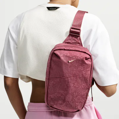 Nike Aura Floral Cross-Body Bag (5L) - Pink Smoke/Pink Smoke/ROSE GOLD BRL