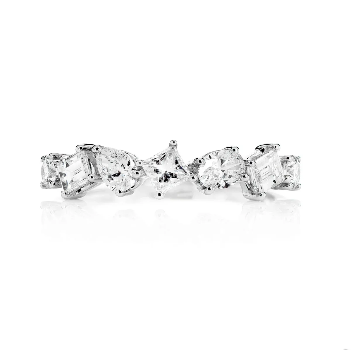For Him Seven Stone Multi-Shape Diamond Band