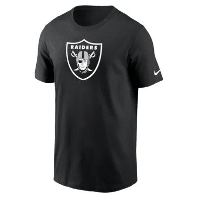 Nike Logo Essential (NFL Las Vegas Raiders) Men's T-Shirt - Black