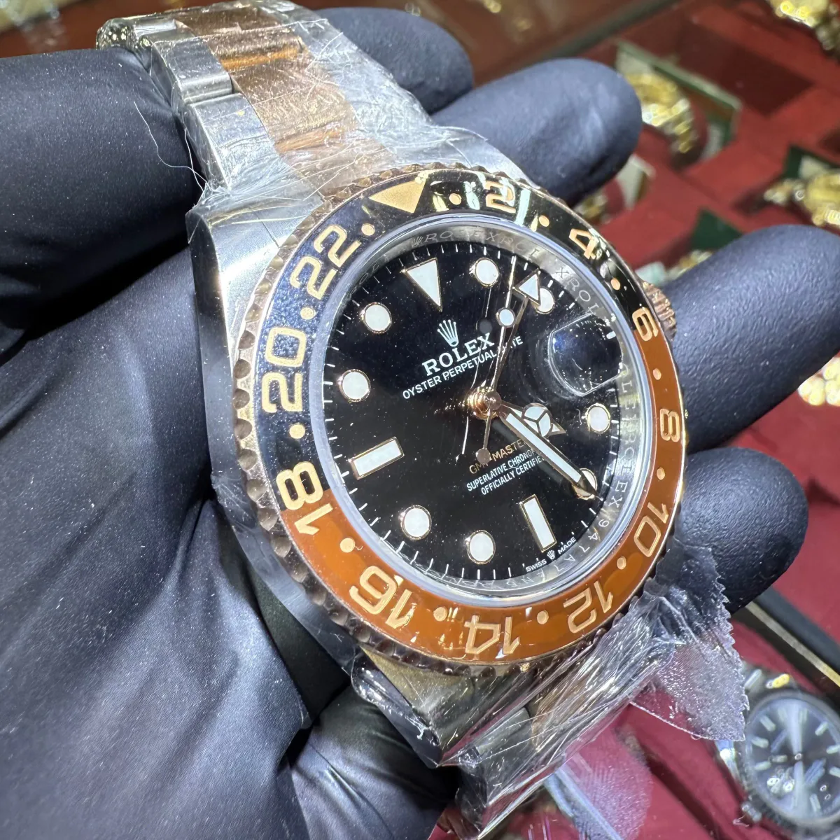 ANKUR - For Him WATCHES 2021 Rolex GMT-Master II 40mm | Two Tone Everose Gold | "Root Beer" – Watch