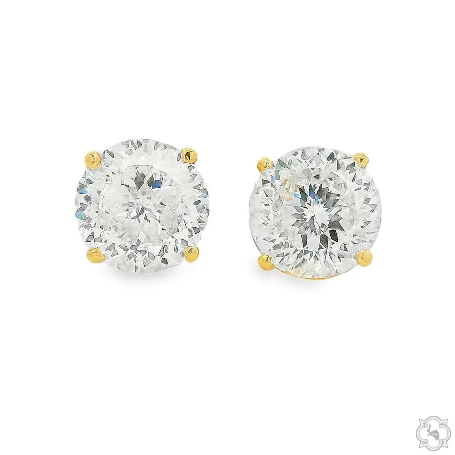 AHMED - For Him CVD 8 Ctw Portuguese-Cut Diamond Studs 70876 in Rose – Earrings