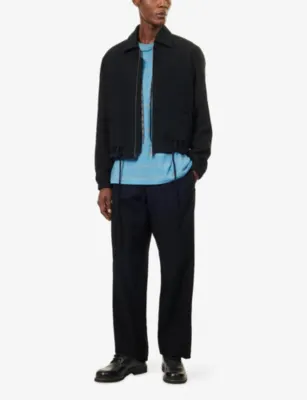 CRAIG GREEN Utility Wool Jacket in BLACK, additional product view 2
