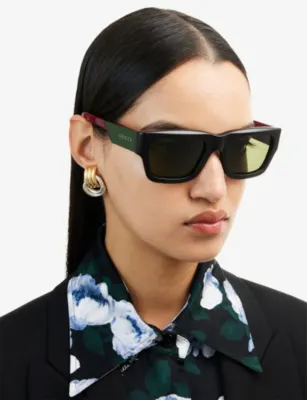GUCCI GG1668S square-shape acetate sunglasses detail 2