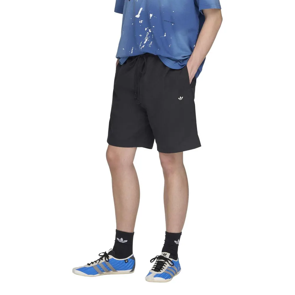 Adidas Originals x SFTM Mens Fleece Shorts in Black, additional product view 3