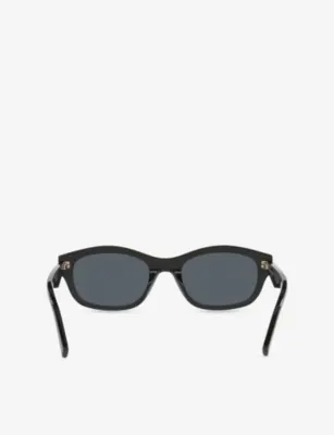 SAINT LAURENT SL M172 Rectangle-Frame Acetate Sunglasses detail 3