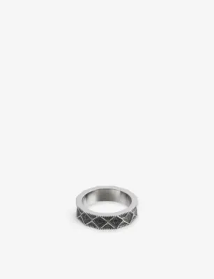 CLOCKS AND COLOURS Wraith Stainless Steel Ring - J