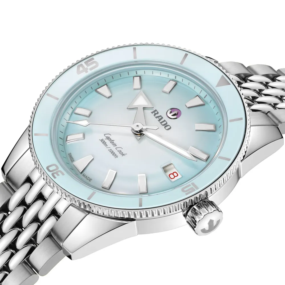 Rado Captain Cook 39mm Unisex Watch in Blue, additional product view 3