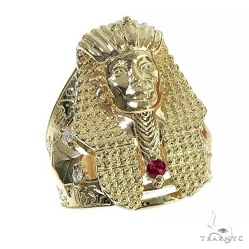 RINA - For Him FACTORY 14K Gold Pharaoh Ring 66585 in Rose Gold / 8 – Ring