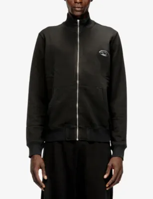 DIESEL S-Ginn-Zip-Iod Zip-Up Cotton-Jersey Sweatshirt detail 3