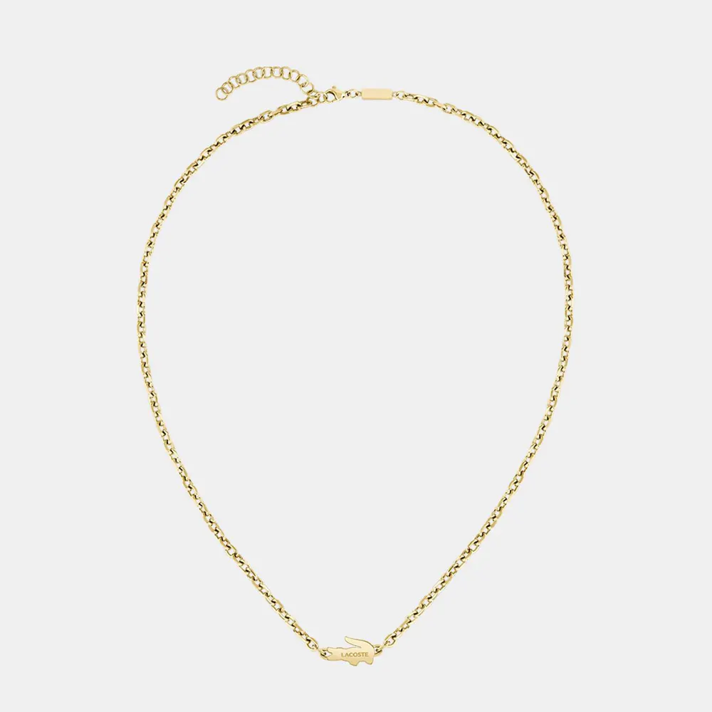 Lacoste Lacoste Mens Arthor Gold IP Link Necklace detail 2
