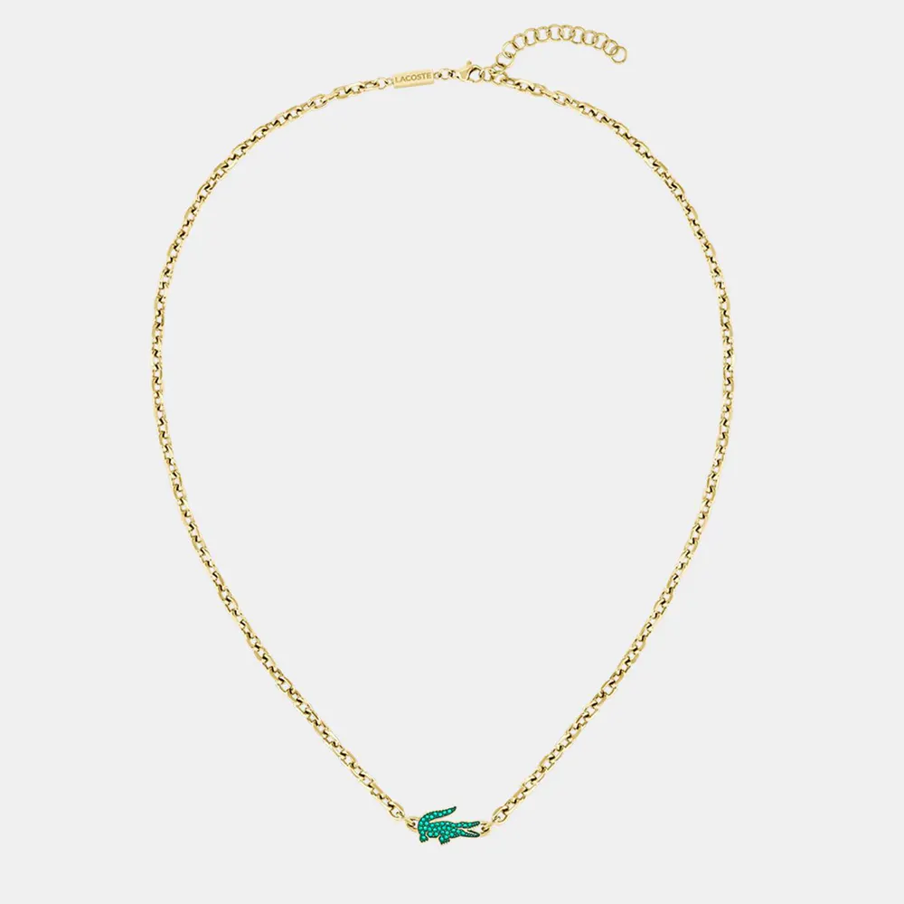 Lacoste Lacoste Mens Arthor Gold IP Link Necklace
