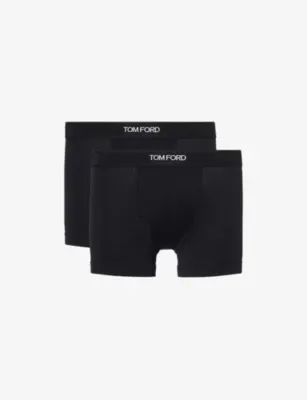 TOM FORD Logo-Waistband Cotton-Blend Boxer Briefs