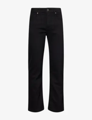 VINGT QUATRE Mid-Rise Straight-Leg Woven Jeans in WASHED BLACK – Mens | Jeans | Straight Leg