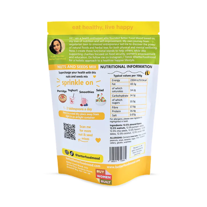 Better Food Mood Seeds and Nuts Mix - Breakfast Sprinkles Seeds Mix Walnuts 160g, additional product view 2