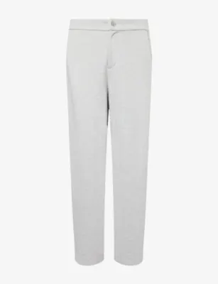 OSCAR OUYANG Stripe Panel Cotton-Jersey Jogging Bottoms