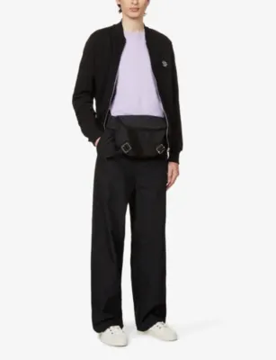 PS BY PAUL SMITH Zebra-Embroidered Long-Sleeve Cotton Bomber Jacket detail 2
