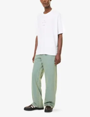 SONG FOR THE MUTE Logo-Print Oversized Cotton T-Shirt detail 2