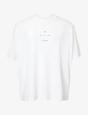 SONG FOR THE MUTE Logo-Print Oversized Cotton T-Shirt