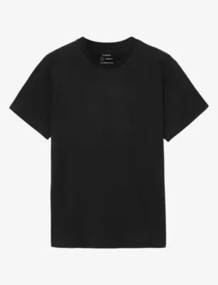 ALLSAINTS Hale Short-Sleeved Cotton-Jersey T-Shirt - Washed Black detail 3