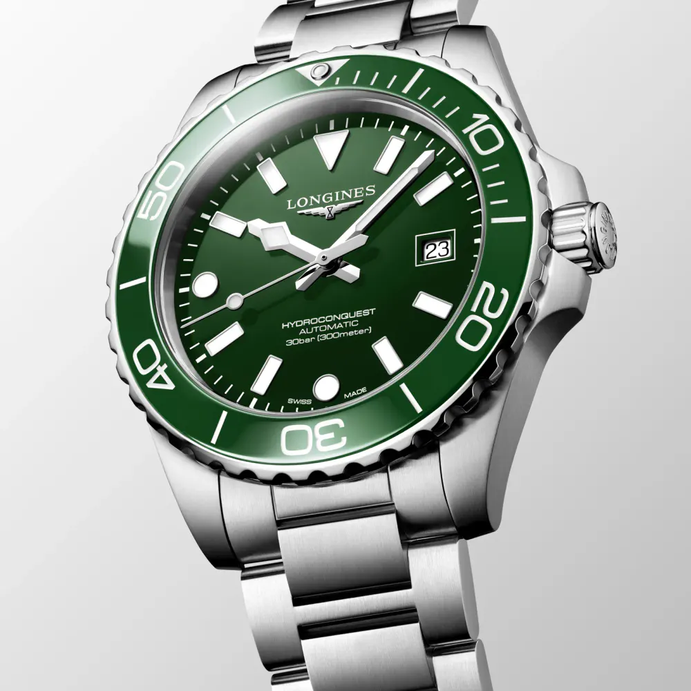 Longines HydroConquest 42mm Mens Watch Green in Green, additional product view 2
