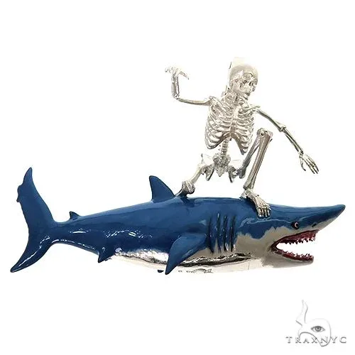 MARYAM - For Him SILVER Skeleton Shark Surfer 69965 – Pendant