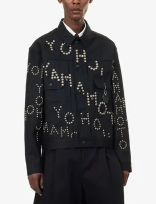 YOHJI YAMAMOTO Stud-Embellished Denim Jacket detail 3