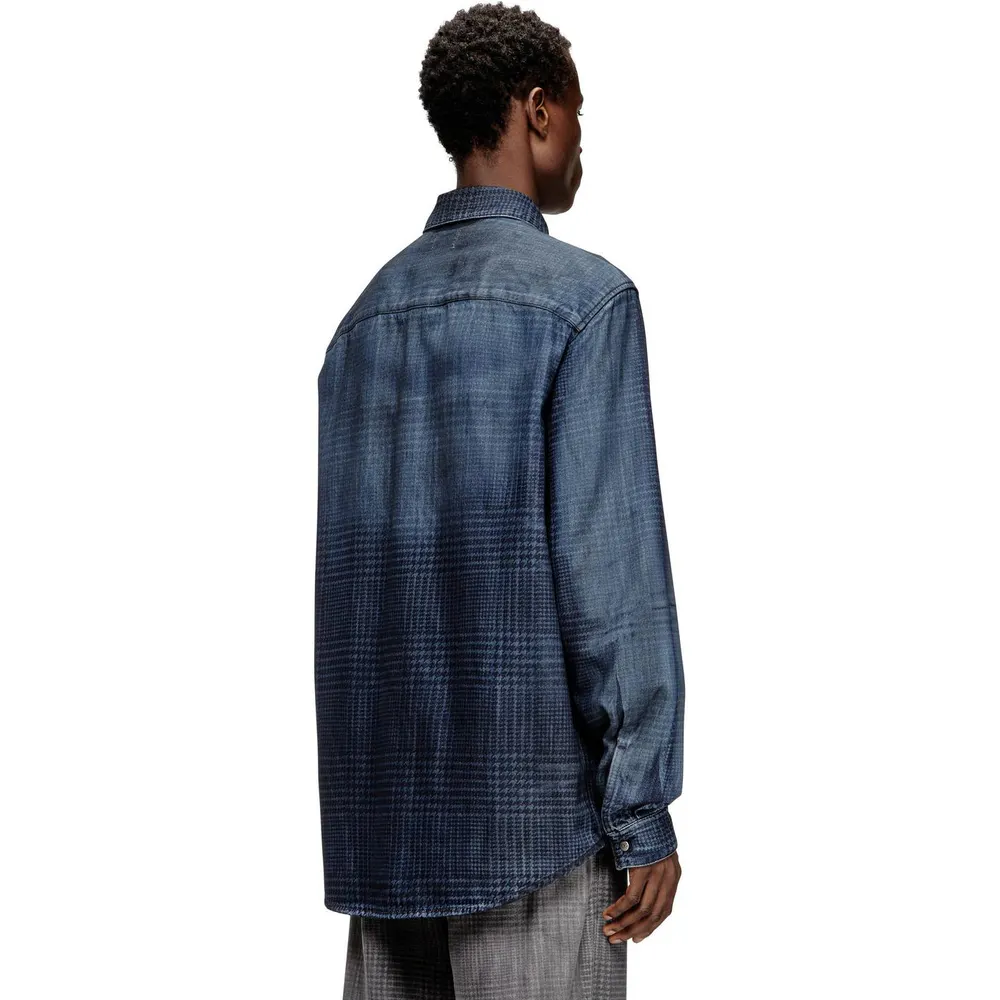 Diesel Men's Long Sleeve Denim Shirt detail 2