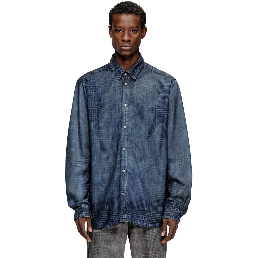 Diesel Men's Long Sleeve Denim Shirt