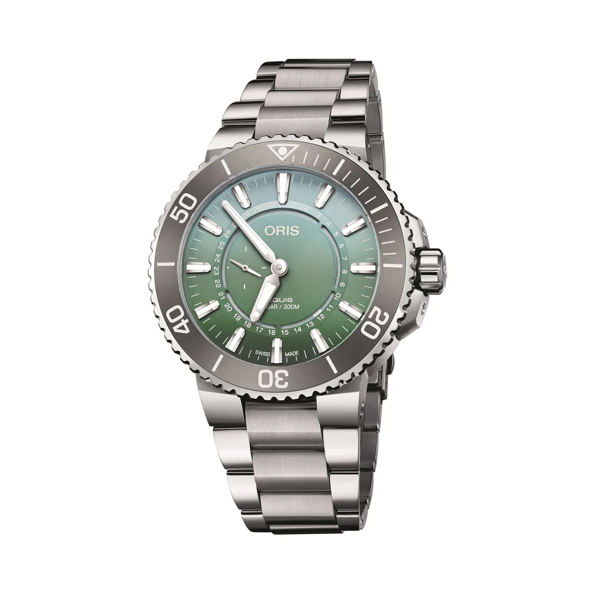 Oris Aquis Dat Watt Limited Edition II 43.5mm Mens Watch Green