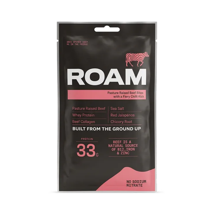 ROAM Jalapéno Chilli Beef Bites - 6 x 70g Bag