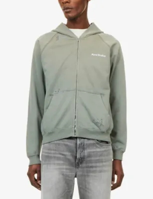 ACNE STUDIOS Fupiter U Stamp Zip-up Cotton Hoody - L/M detail 3
