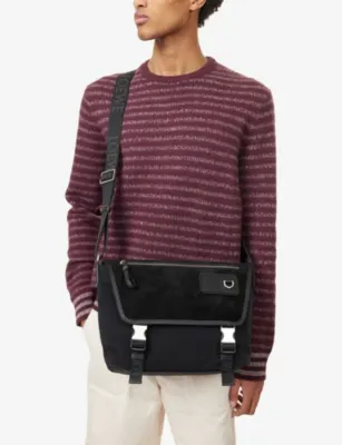 LOEWE Medium Flex Messenger Canvas and Suede Shoulder Bag detail 3