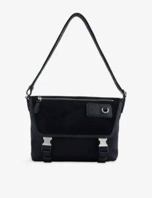 LOEWE Medium Flex Messenger Canvas and Suede Shoulder Bag