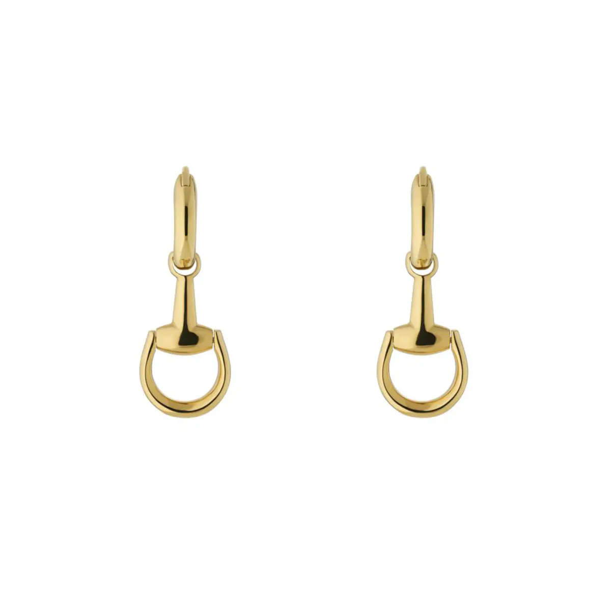 Gucci Horsebit 18ct Yellow Gold Drop Earrings