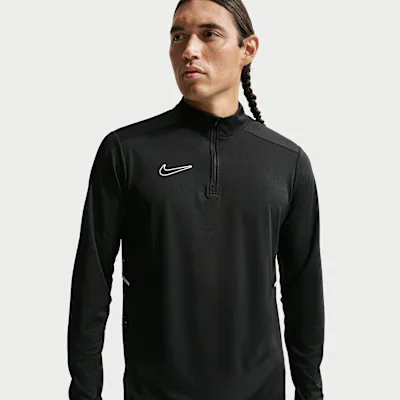 Nike Academy Men's Dri-FIT Football Drill Top - Black/Black/White