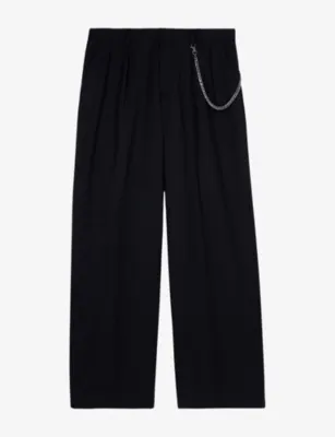 THE KOOPLES Regular-Fit Straight-Leg Wool-Blend Trousers