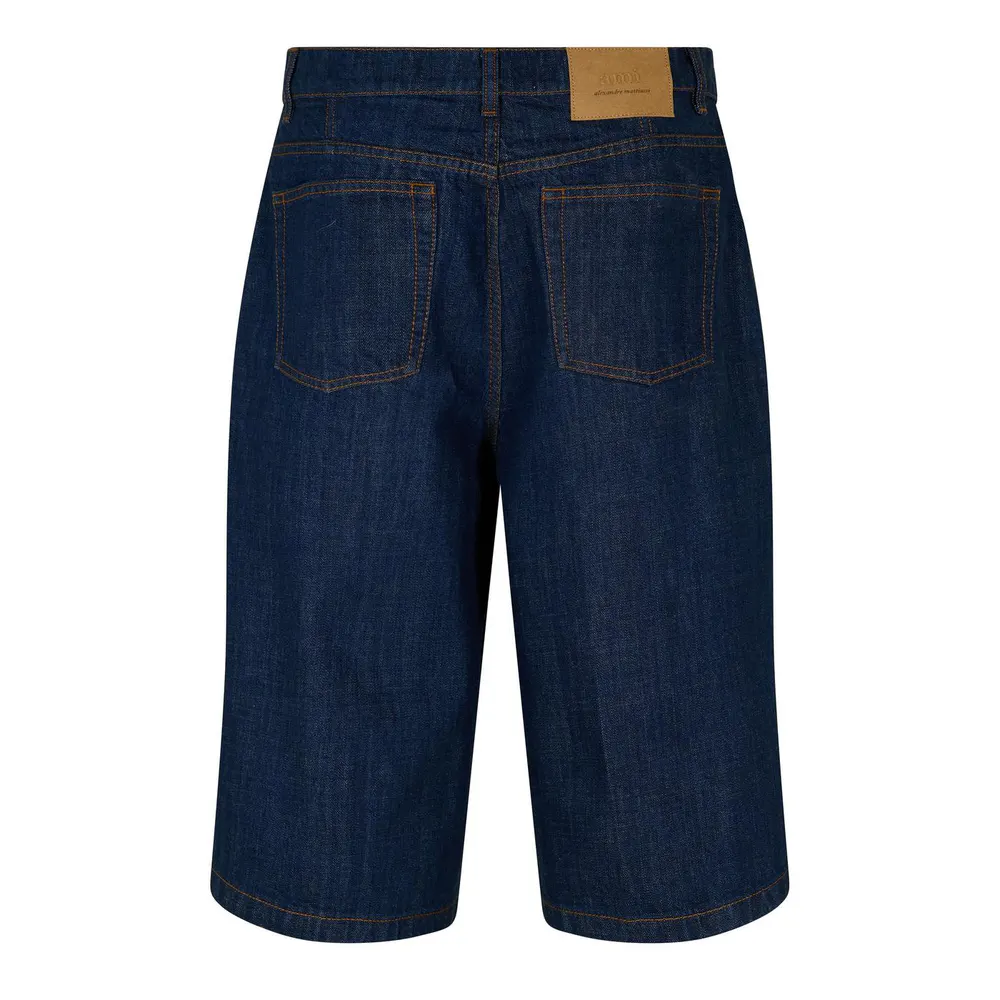 Ami Paris Men's Loose Denim Shorts detail 2