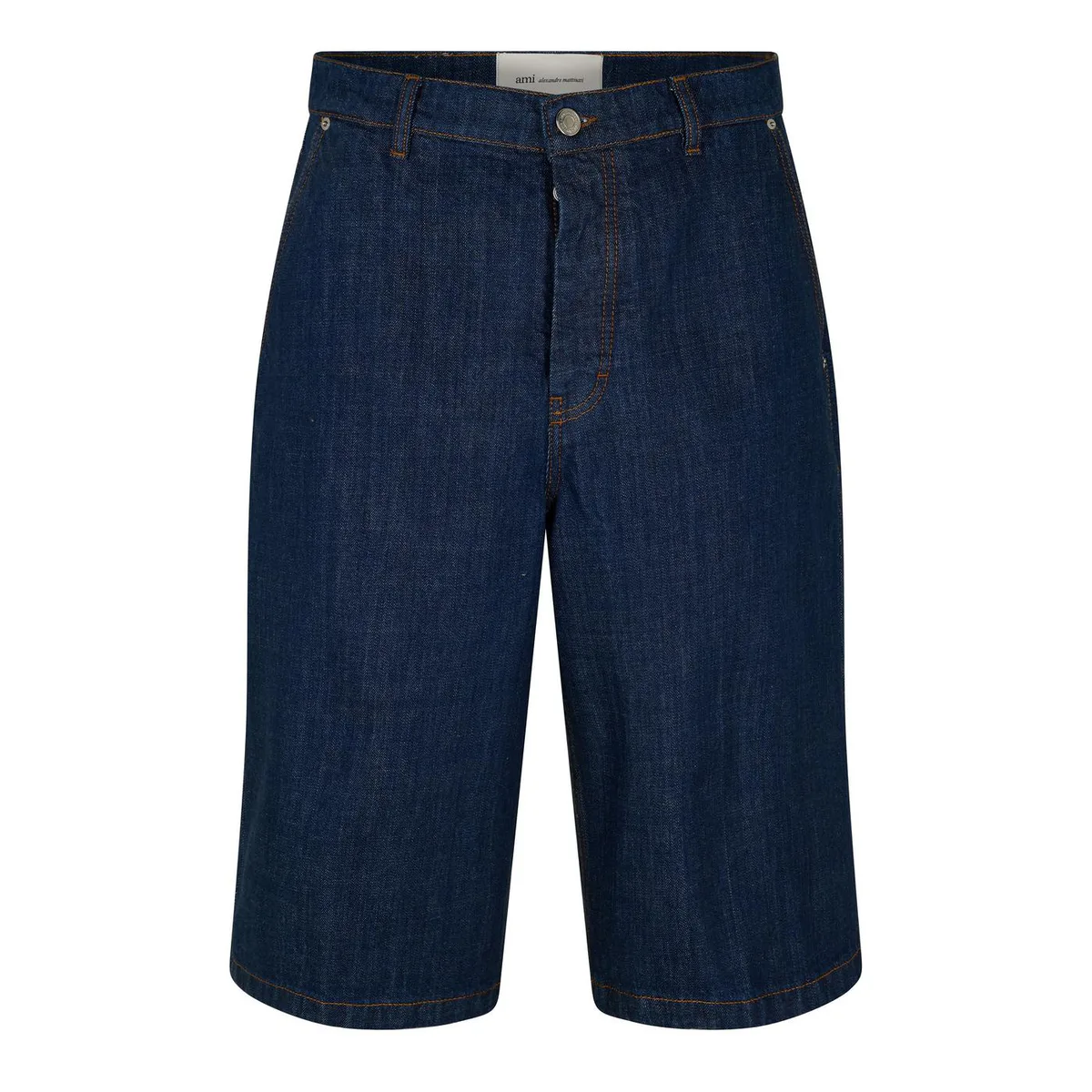 Ami Paris Men's Loose Denim Shorts