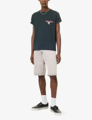 TWOJEYS Sterling Graphic-Print Cotton-Jersey T-Shirt in BLACK, additional product view 2