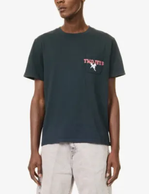 TWOJEYS Sterling Graphic-Print Cotton-Jersey T-Shirt in BLACK, additional product view 3