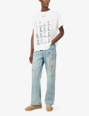 FOUND Malibu Farm Fair Cotton T-Shirt in OFF-WHITE, additional product view 2