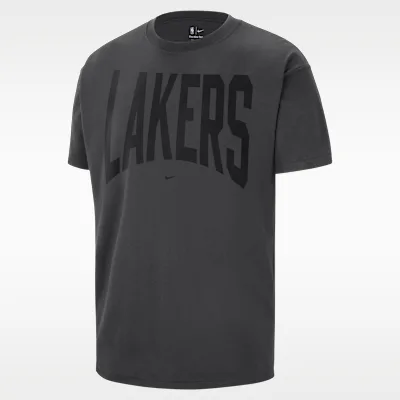 Nike Los Angeles Lakers Nike Men's Basketball T-Shirt - Dark Charcoal