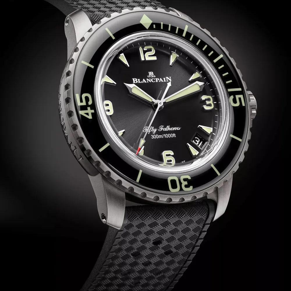Blancpain Fifty Fathoms Automatique 42.3mm Mens Watch Black in Black, additional product view 3
