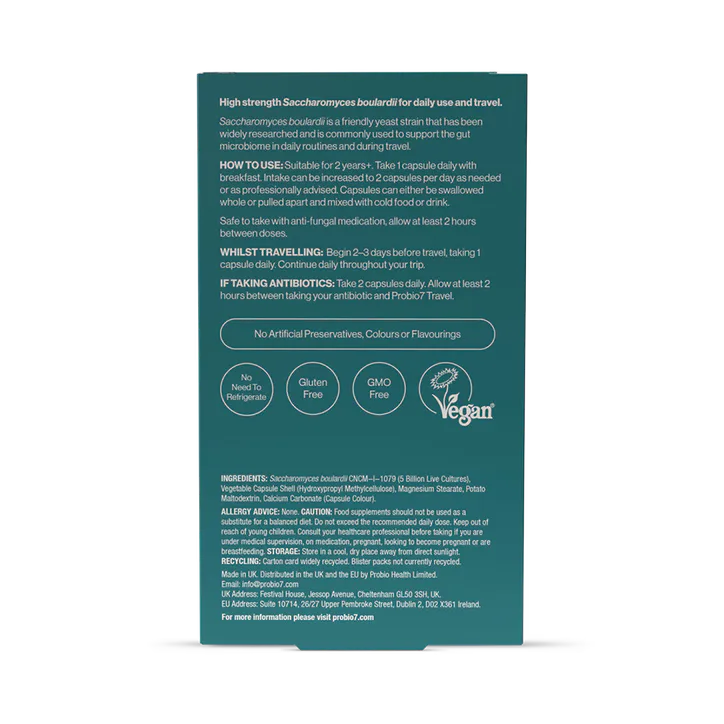 Probio7 Travel Targeted Gut Support 30 Capsules detail 2