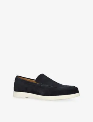 LOAKE Tuscany Suede Loafers - EUR 44 / 10 UK MEN in Navy, additional product view 3
