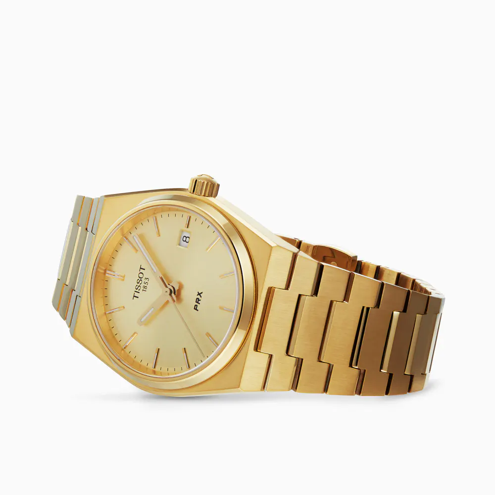 Tissot PRX 35mm Unisex Watch Gold detail 2